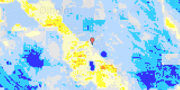 Ekstrem regn på Pile Alle 2