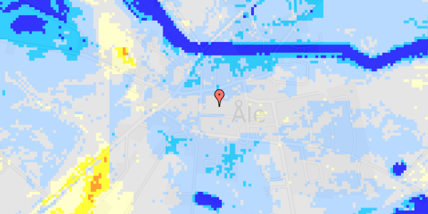 Ekstrem regn på Rogårdsvej 1E