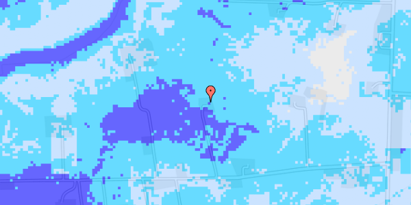 Ekstrem regn på Ørum Skovvej 21