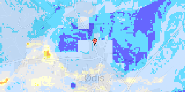 Ekstrem regn på Fløjbjergvej 3