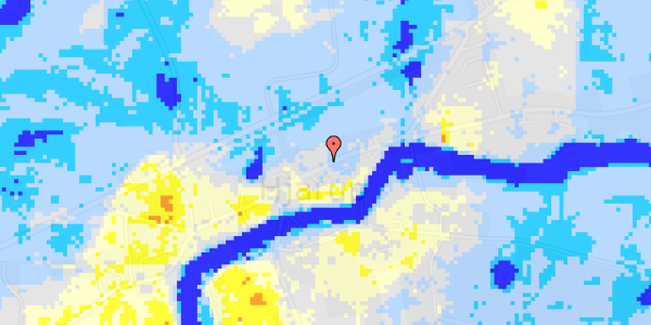 Ekstrem regn på Hjarup Byvej 13