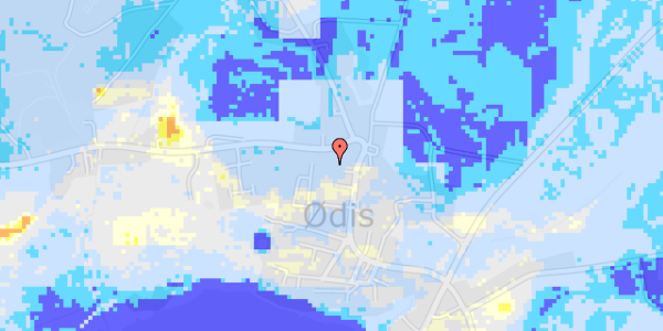 Ekstrem regn på Vesterled 19