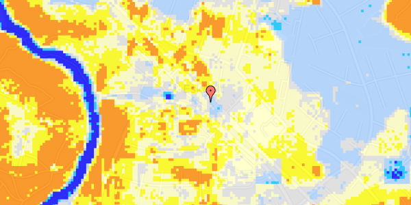 Ekstrem regn på Fredericiavej 104, 1. 