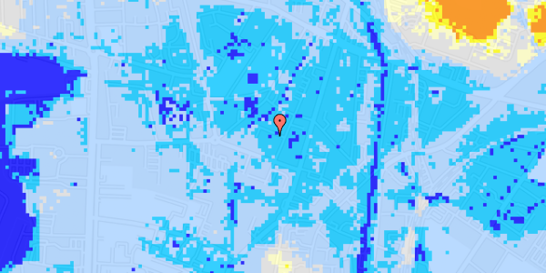 Ekstrem regn på Frejasgade 3, 1. th