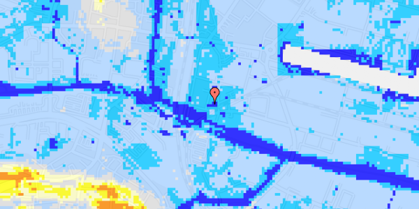 Ekstrem regn på Fyensgade 4, 1. th