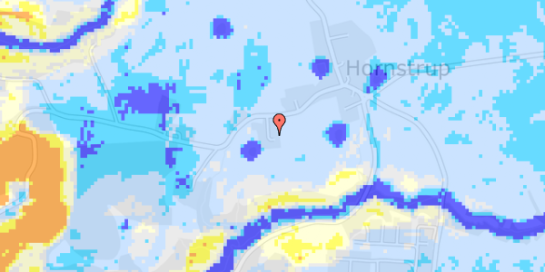 Ekstrem regn på Gl Hornstrupvej 100