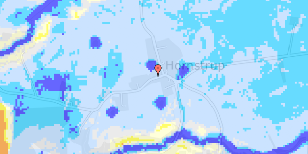 Ekstrem regn på Gl Hornstrupvej 113