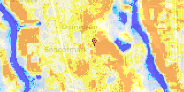 Ekstrem regn på Grønnedalen 24B