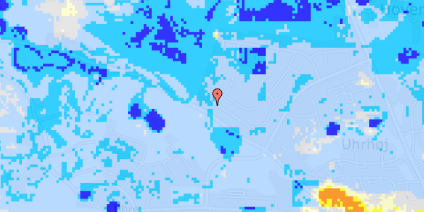 Ekstrem regn på Heliosvej 39