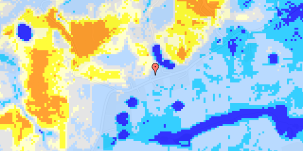 Ekstrem regn på Hover Kirkevej 264