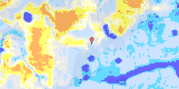 Ekstrem regn på Hover Kirkevej 272