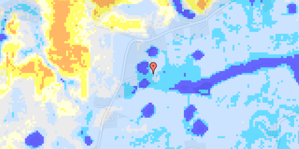 Ekstrem regn på Hover Kirkevej 275