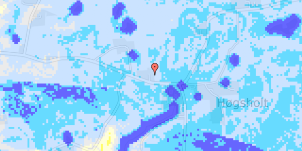 Ekstrem regn på Høgsholtvej 282