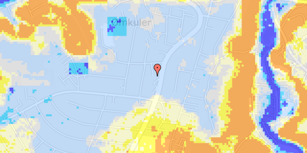 Ekstrem regn på Koldingvej 142A, 1. th