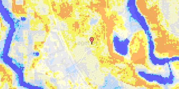 Ekstrem regn på Løget Center 69B, 2. th