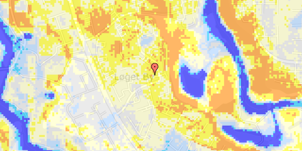 Ekstrem regn på Løget Center 71B, kl. th