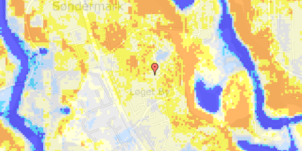 Ekstrem regn på Løget Center 75A, 2. 4