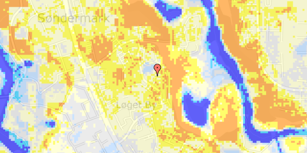 Ekstrem regn på Løget Center 82