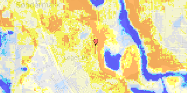 Ekstrem regn på Løget Center 108