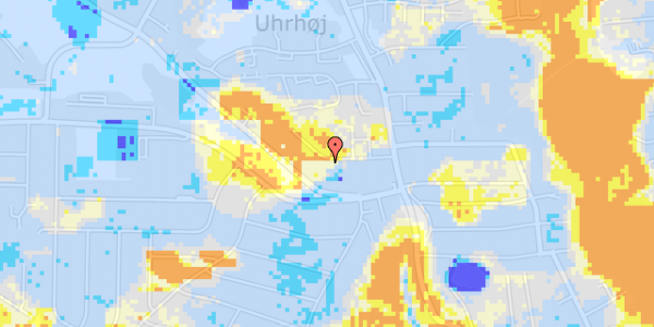 Ekstrem regn på Petershøjvej 15