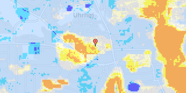 Ekstrem regn på Petershøjvej 16