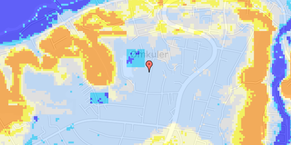 Ekstrem regn på Pilevænget 12, 1. th