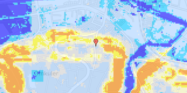 Ekstrem regn på Teglgaardsvej 1A, st. 