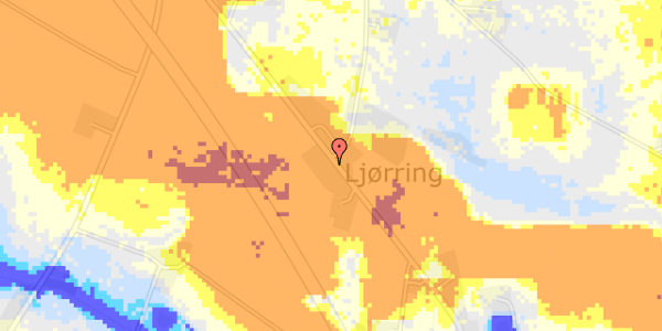 Ekstrem regn på Ljørringvej 12