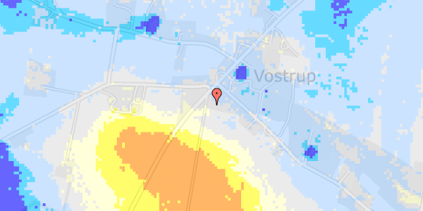 Ekstrem regn på Fjerbækvej 1A