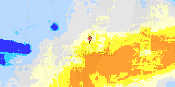 Ekstrem regn på Møllegårdsvej 1