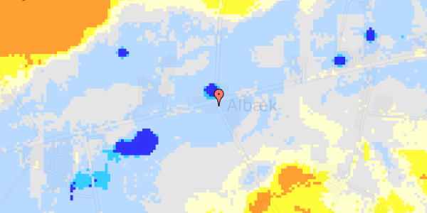 Ekstrem regn på Albækvej 31