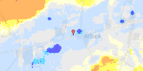 Ekstrem regn på Albækvej 34