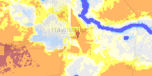 Ekstrem regn på Haunstrup Hovedgade 17B, st. 