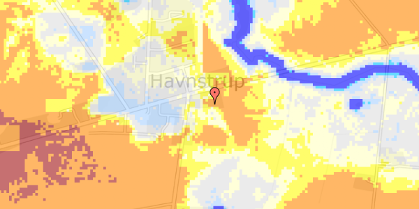 Ekstrem regn på Haunstrup Hovedgade 17C