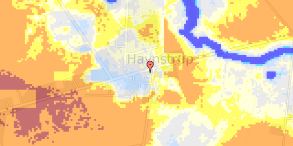 Ekstrem regn på Haunstrup Hovedgade 27