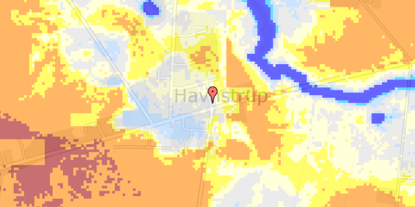 Ekstrem regn på Haunstrup Hovedgade 28B, st. 