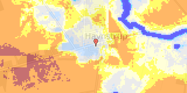 Ekstrem regn på Haunstrup Hovedgade 31