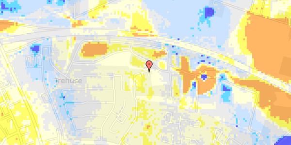 Ekstrem regn på Koustrup Alle 1