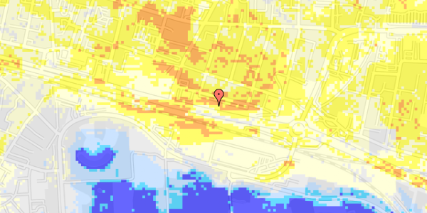 Ekstrem regn på Poulsgade 8, 3. th