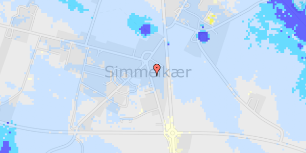 Ekstrem regn på Simmelkær Hovedgade 18