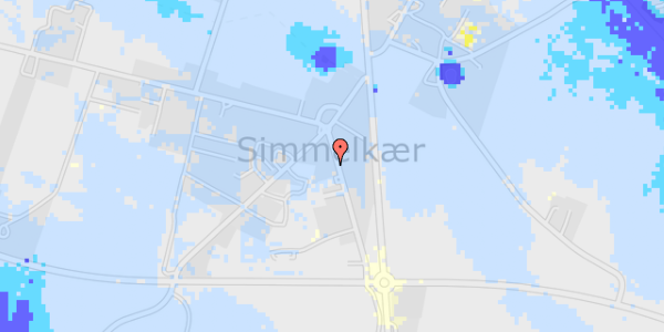 Ekstrem regn på Simmelkær Hovedgade 23