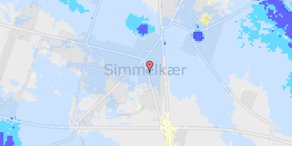 Ekstrem regn på Simmelkær Hovedgade 25