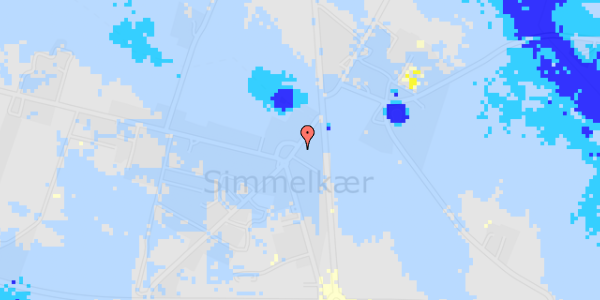 Ekstrem regn på Simmelkær Hovedgade 44