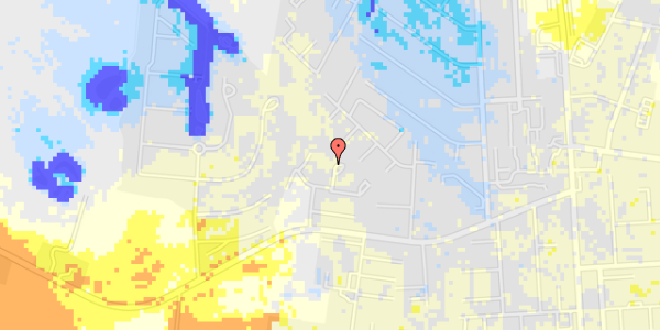 Ekstrem regn på Vesterdams Alle 48