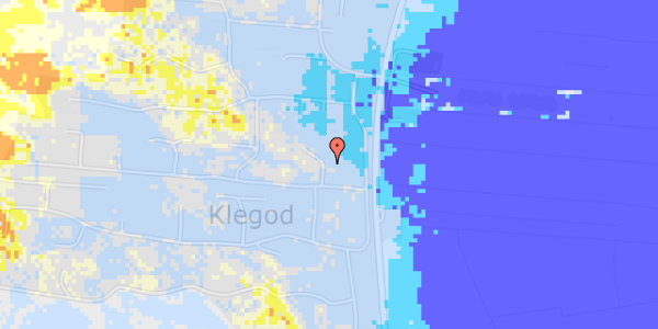 Ekstrem regn på Fladsbjergvej 78