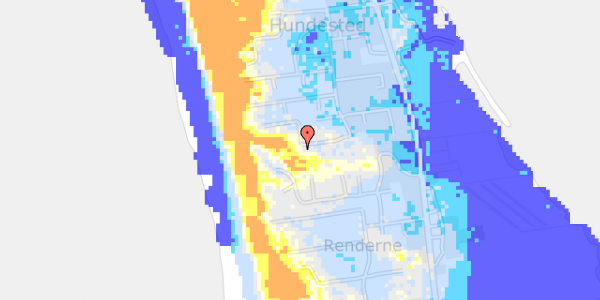 Ekstrem regn på Karen Brands Vej 105