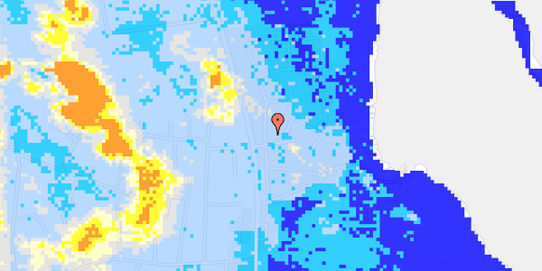 Ekstrem regn på Kr Madsens Vej 57