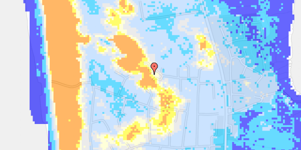 Ekstrem regn på Baunebjergvej 55