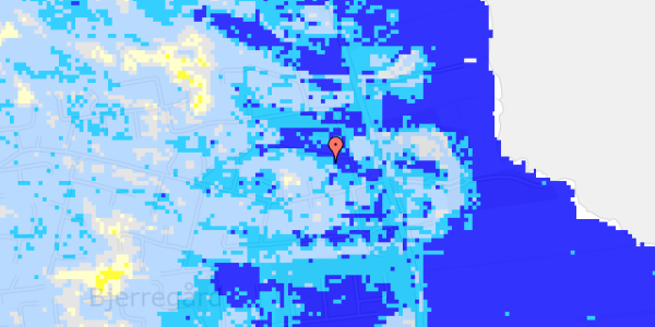 Ekstrem regn på Bjerregårdsvej 112