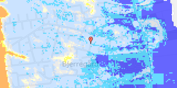 Ekstrem regn på Bjerregårdsvej 149